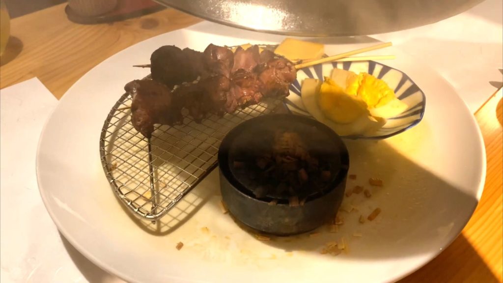 開けたら、煙が!